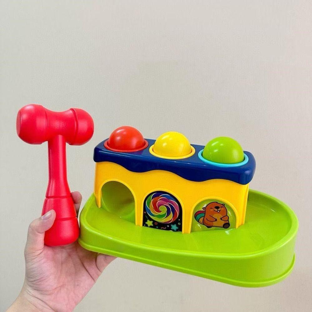 

Making Sounds Hammer Knocking Toy Finger Skill Kids Pounding Hammers Parent-child as picture