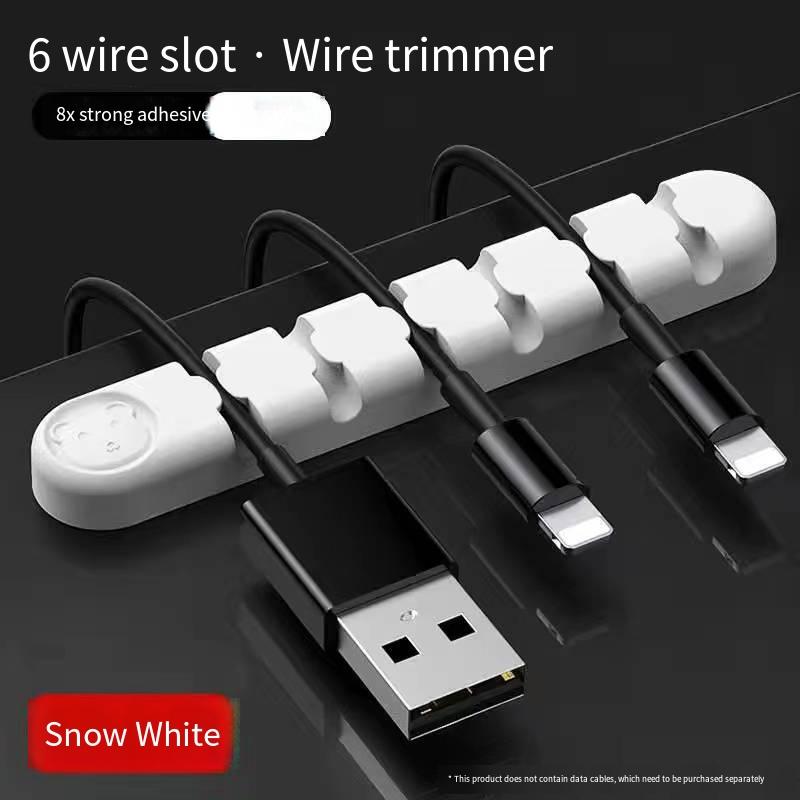 

1pc Cable Organizer Silicone USB Cable Winder Desktop Tidy Management Clips Cable Holder for Mouses Headphone Wire Organizer