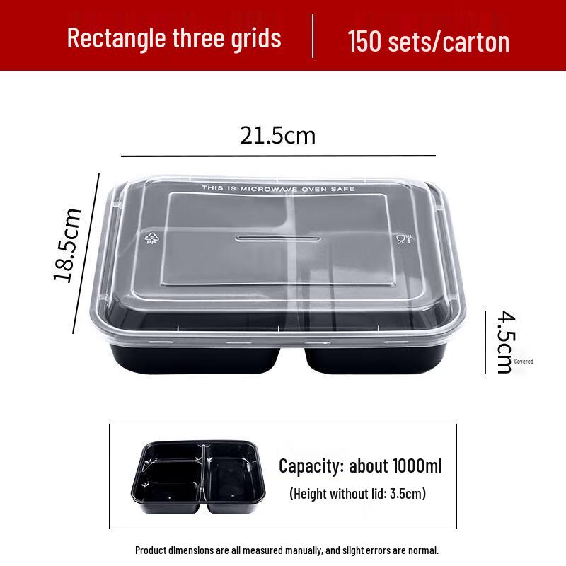 

HANDUNYOU Disposable Meal Prep and Takeaway Containers