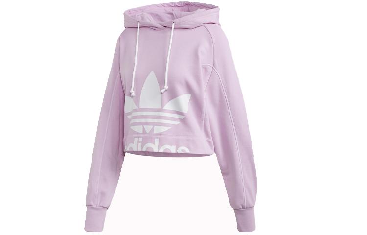 Adidas Originals Sweatshirts Women s Light Purple Hooded Moderate Regular FM1745 36