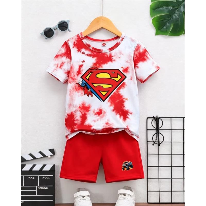 Children s 2-piece suit short-sleeved T-shirt + shorts and shorts summer suit 100
