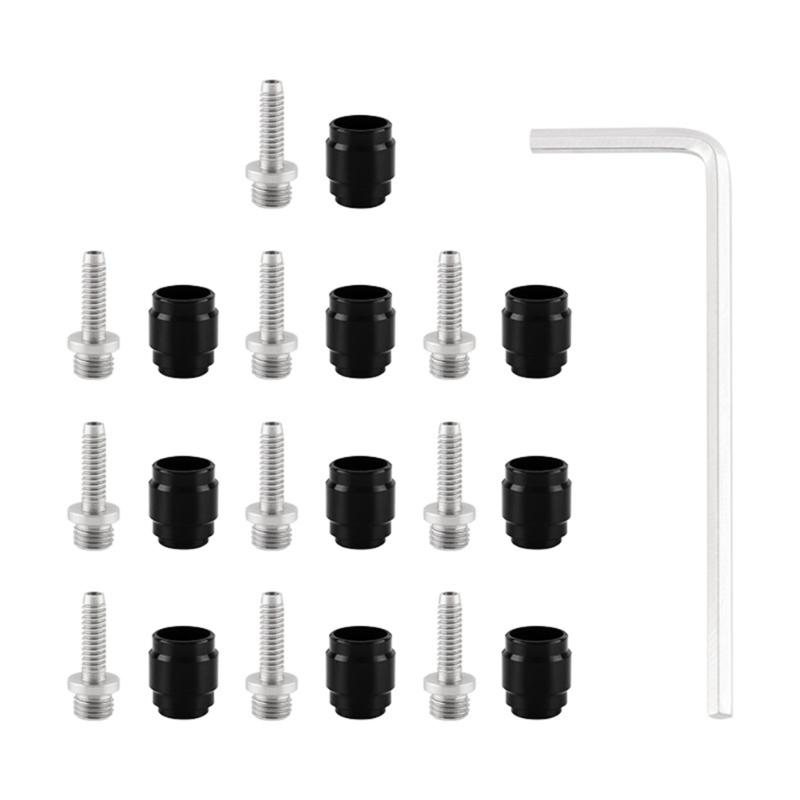 

10Pcs Aluminum Alloy Oil Needle Sleeve Head Brake Sleeve and Connecting Insert Bicycles Repair Tool Easy to Install чорний