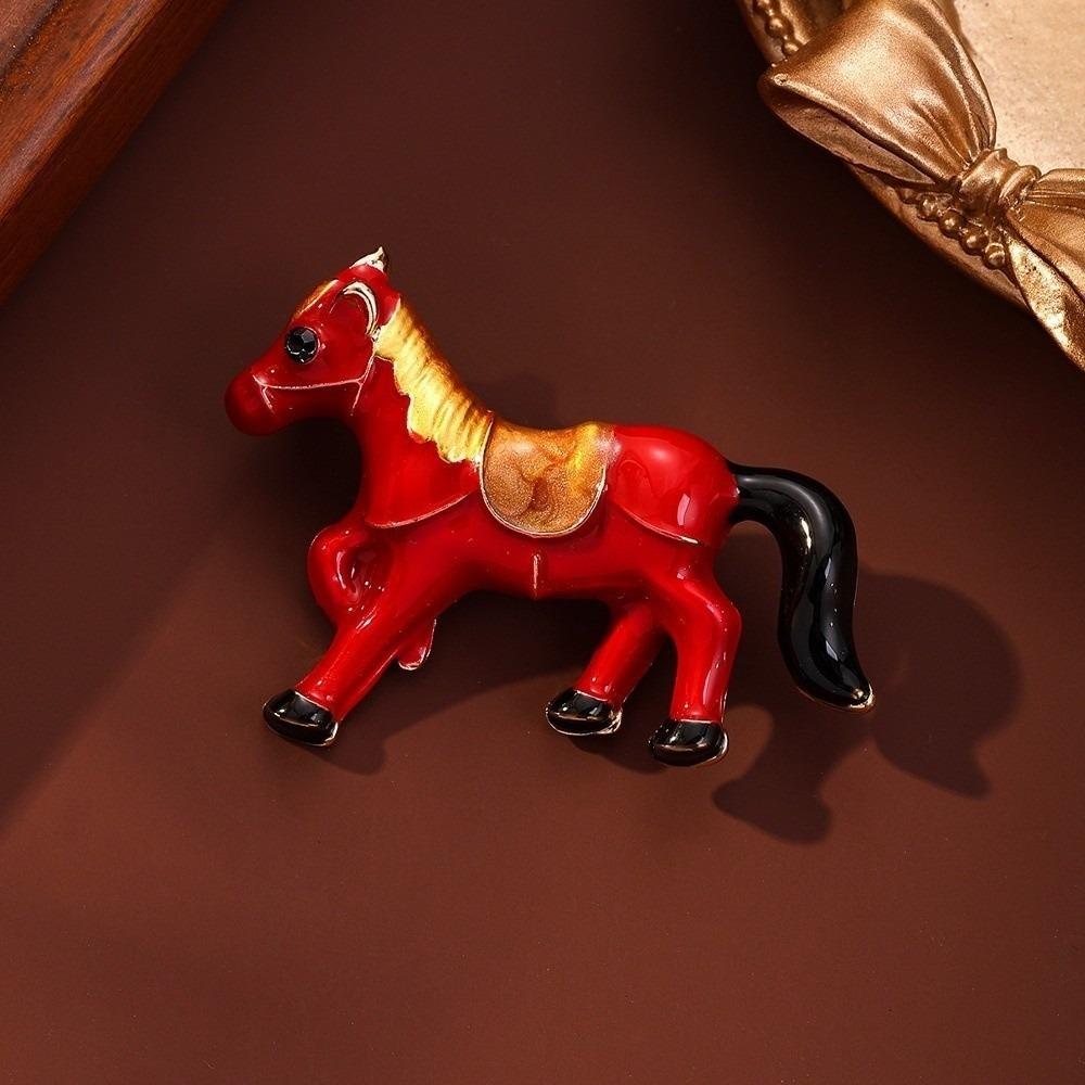 Rhinestone Horse Brooches Lapel Pins Brooch Pins New Running Horse Brooch  Jewelry Accessories