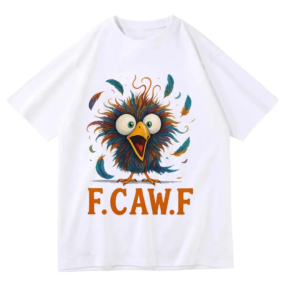 Funny F-Caw-F Chicken Shirts, Sunset Vintage FCAWF Chicken T-Shirt, Sweatshirt, Hoodie Black Bird Shirt, Chicken Meme Shirt