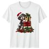 Cute Christmas Puppy T-Shirt Festive Cartoon Holiday Dog Funny Lover Gift