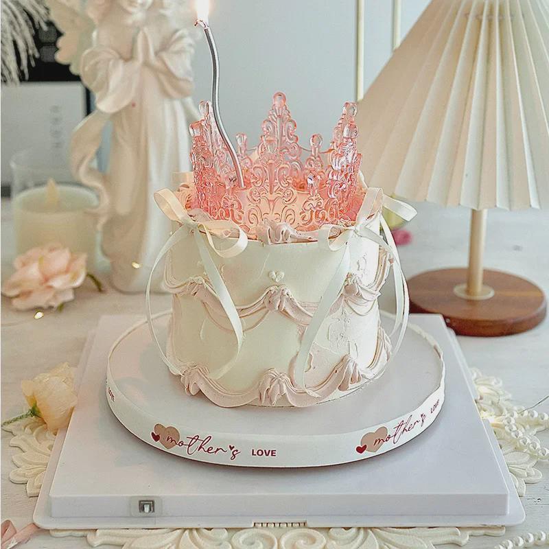 2024 Chinese Valentine's Day Cake Decoration Set: Butterfly Inserts, Love Pearl, and Bear