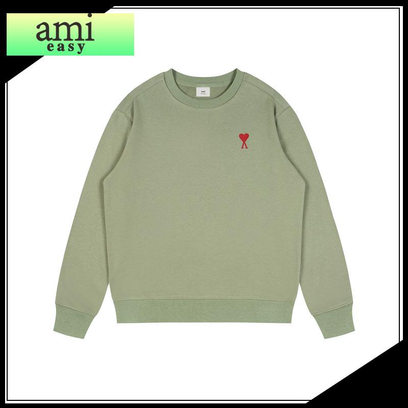 AMI&EASY Bluza z haftowanym napisem A Love - Unisex Casual z okrągłym dekoltem na wiosnę/jesień