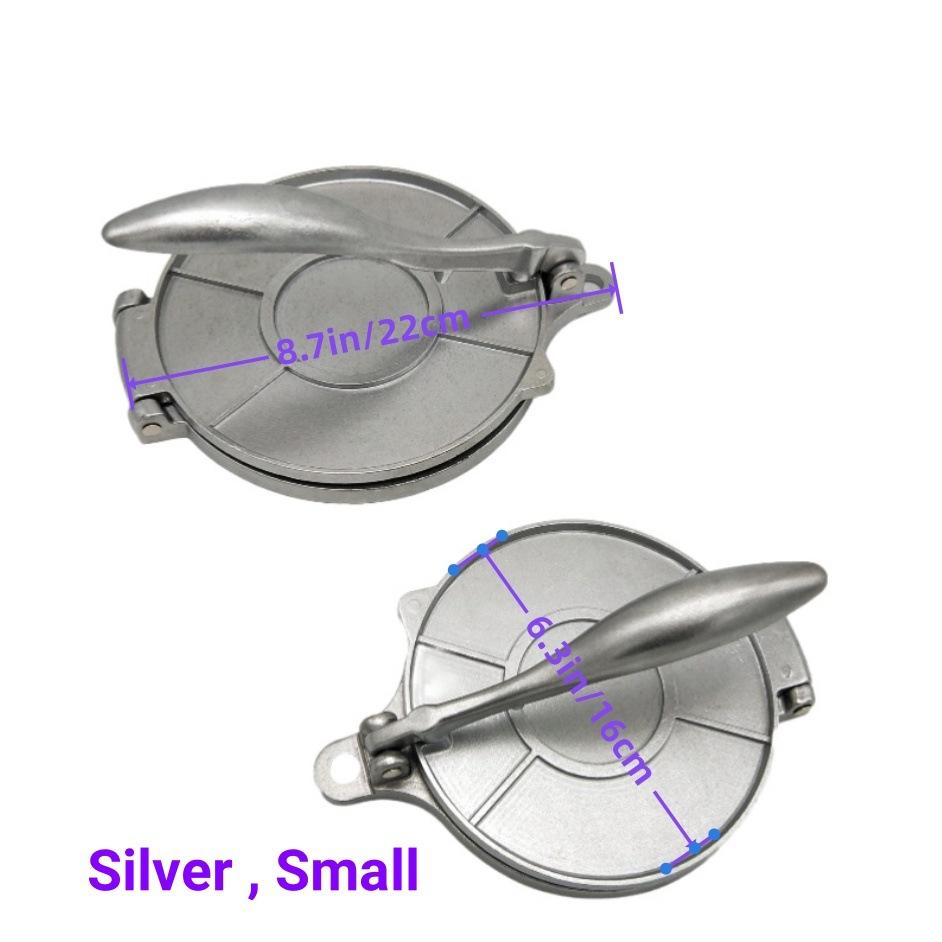 

Dough Press Tool Manual Corn Tortillas Pressing Tools Quick Easy Dumpling Skin Presser Aluminium Alloy Tortilla Cake Press Molds