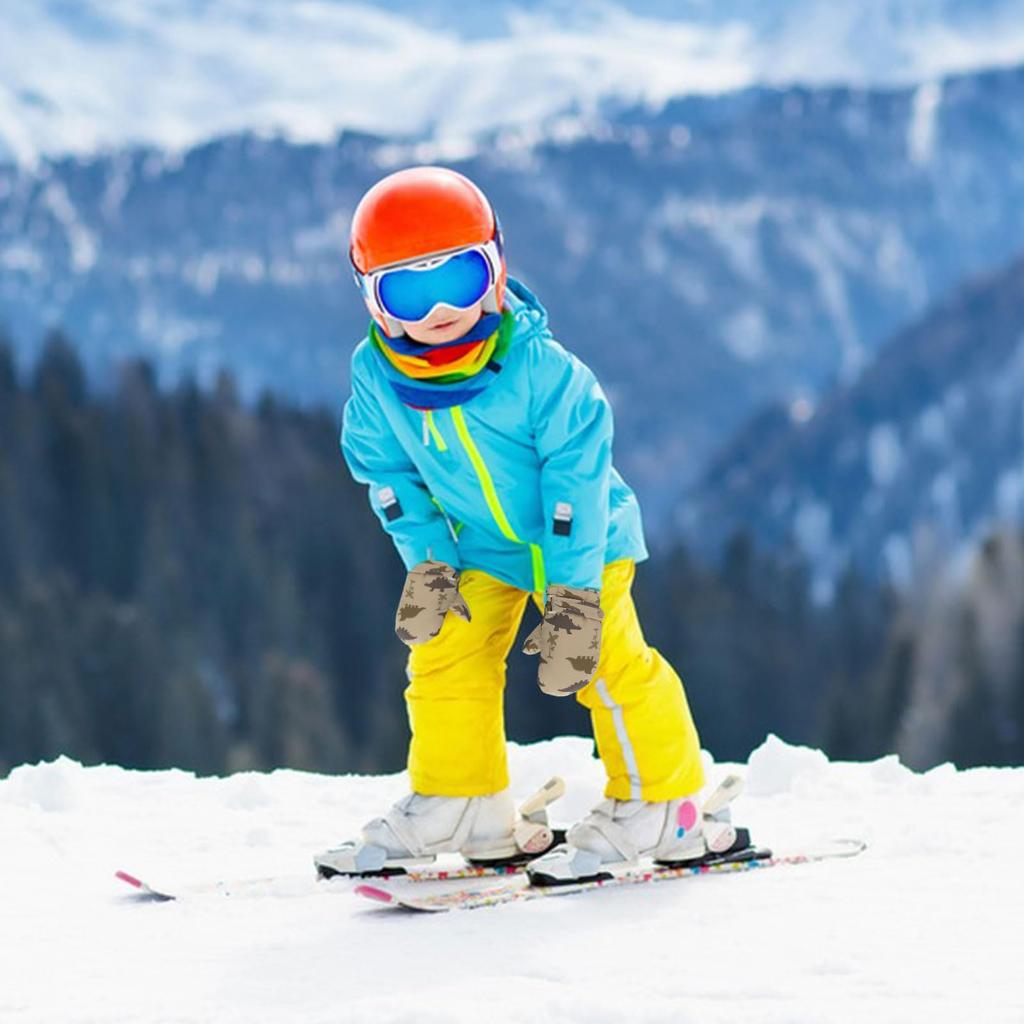 Tidyworm Baby Cold Baby Gloves for Snow Cute Dinosaur Mittens for Boys and Cold and Outdoor Activities Ages 6 Months To 2 Gloves, Winter, Protection,