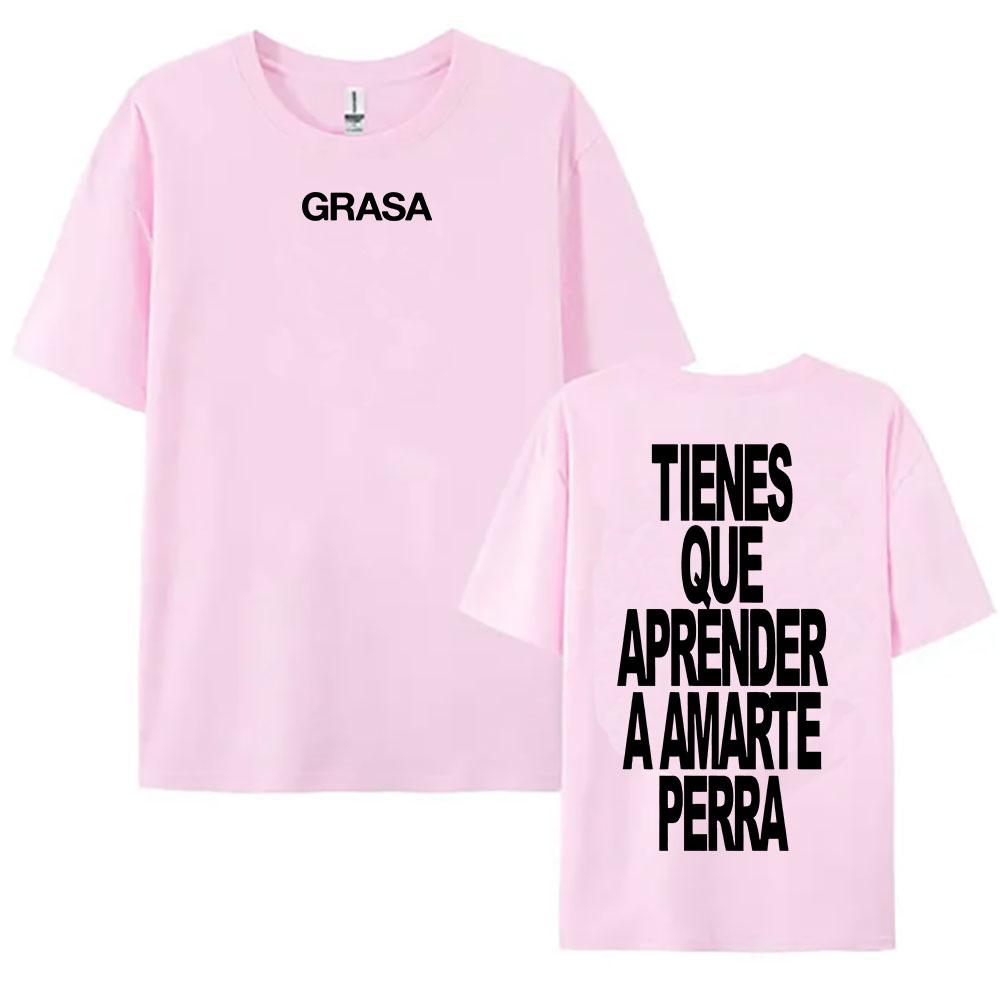 TIENES QUE APRENDER A AMARTE Tshirts SI TE DUELE CURITA Print T-shirt Nathy Peluso Singer Graphic T Shirt Cotton Tees