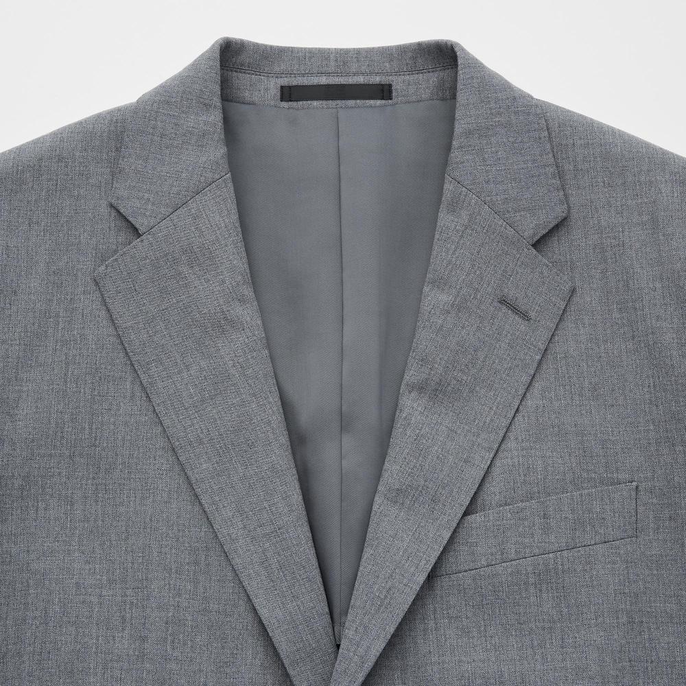 Uniqlo Japan Stretch Wool Slim Jacket  Can Be Set Up 