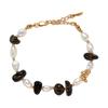 Original Design S925 Sterling Silver Natural Crystal And Pearl Colored Treasure Bracelet Women'S Trend Handmade Beaded Earrings