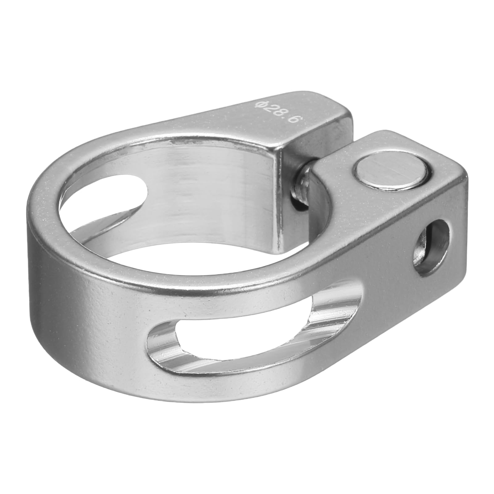 uxcell Bike Seatpost Clamp 28.6mm Bike Clip Aluminum Alloy Bicycle серебряный
