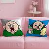 BBbangbbangs DDiary Cartoon Pillow Case Soft Plush Fabric DoubleSided Printed Cushion Cover Warm Winter Sofa Pillow Case