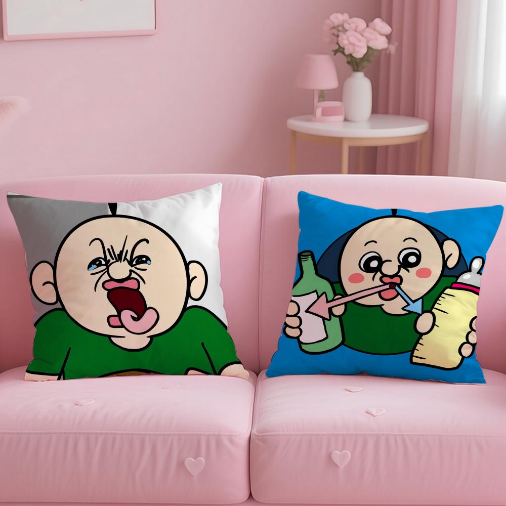 BBbangbbangs DDiary Cartoon Pillow Case Soft Plush Fabric DoubleSided Printed Cushion Cover Warm Winter Sofa Pillow Case