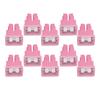 10PCS Slow Blow Fuses 30A 32V Double Straight Female Terminal Push In Type Fuse Set for Cars Trucks