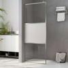 VidaXL Duschwand für Begehbare Dusche Halbmattiertes ESG-Glas 80x195cm