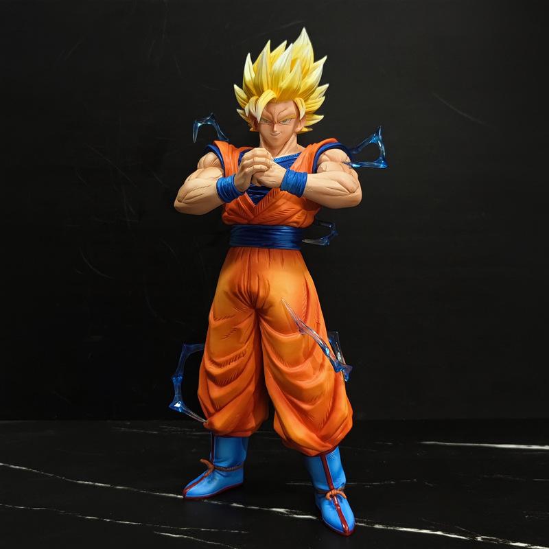 

Dragon Ball Anime Figure Super Saiyan 30cm Goku Standing Posture Statue GK Model PVC Collection Toy Decoration Gift