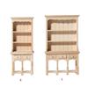 Wood Miniature Cabinet for 1/12 Scale Doll House Accessories Unpainted Organization Bookcase for Scene Display Decoration
