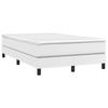Maison Exclusive - Sommier à lattes de lit avec matelas Blanc 120x200cm Similicuir