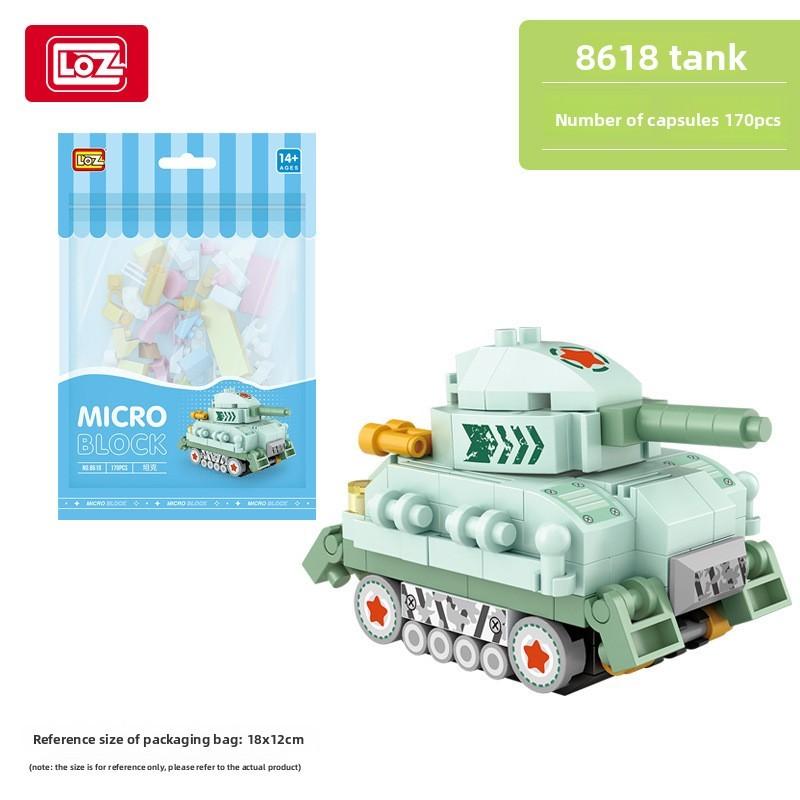 Tank Plastic Airplane Micro Construction Blocks For Kids Creative Play Learning