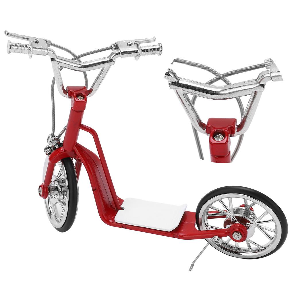 Red Model Scooter 1:10 Scale Sturdy Alloy Exquisite Colors High Simulation Eye Catching Die Cast