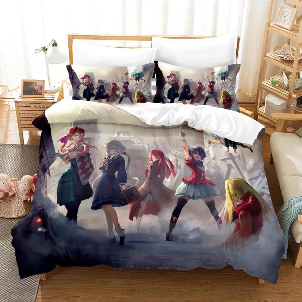 Comforter Anime Zombie Land Saga Bedding Set Bed Set Comforter King Queen Size Boys Adult Bedding Set