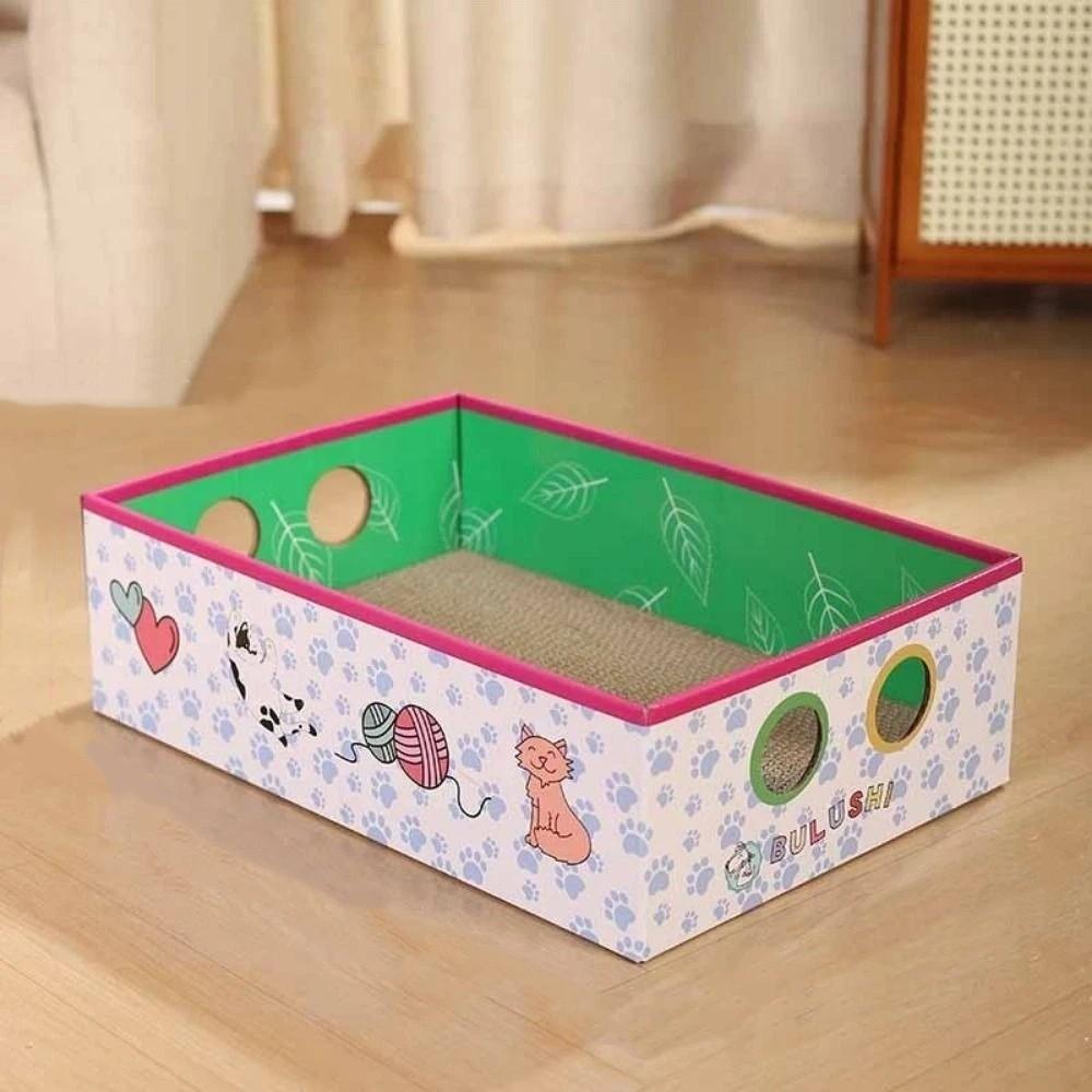 Großes Katzenpapphaus Wellpappe Katzenkratzbrett Möbelschutz