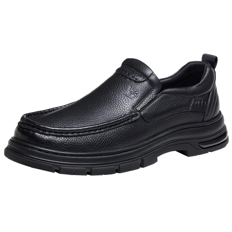 CAMEL Men s Cowhide Leather Business Casual Slip-on Shoes 44