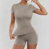 Women's High-Waist Butt-Lifting Quick-Dry Yoga Suit - 2-Piece Fitness & Pilates Set