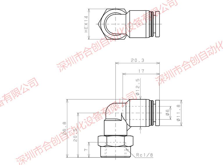 PLF Series PISCO Connector: PLF4-01, PLF4-M6, PLF8-02, PLF10-03, PLF12-04