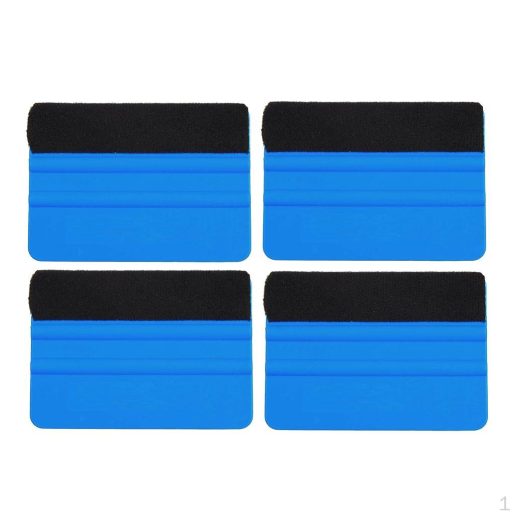 

4x Автомобильная пленка для оклейки Ракель с фетровым краем Скребок для наклеек Инструмент для нанесения