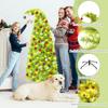 Lime Green Artificial Christmas Tree with LED Lights, 5FT Flexible Branches & Tree Skirt, Indoor Outdoor Holiday Decor