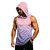 Sudadera con capucha sin mangas para hombre, chaleco de gimnasio, ajuste muscular, ligera, transpirable, secado rápido, camiseta sin mangas con capucha para entrenamiento, culturismo, ejercicio, fitness