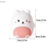 {MX} Cute Cartoon Small Bear Portable Pill Box Keychain Double-layer Compartment Medicine Storage Box Large Capacity Pill Case