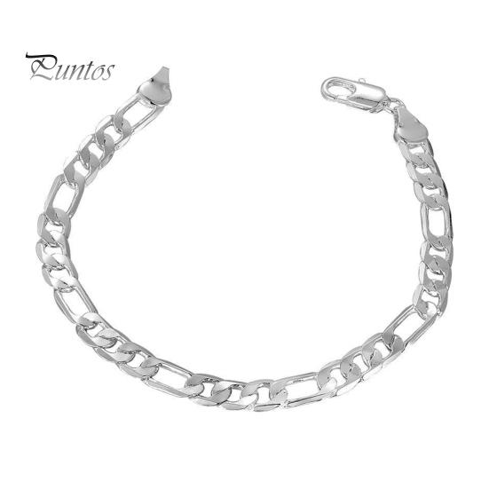 Bransoletka Unisex Pusta Gruba Łańcuch Połysk Styl Hip Hop Regulowane Dopasowanie Biżuteria na Nadgarstek na Wakacje Praca Codzienne Noszenie Prezent na Rocznicę Urodziny