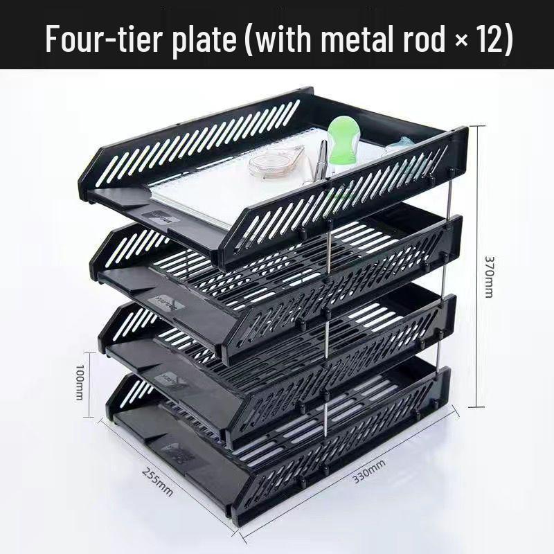 Student Desk Organizer: File Rack, Storage Tray & Book Stand