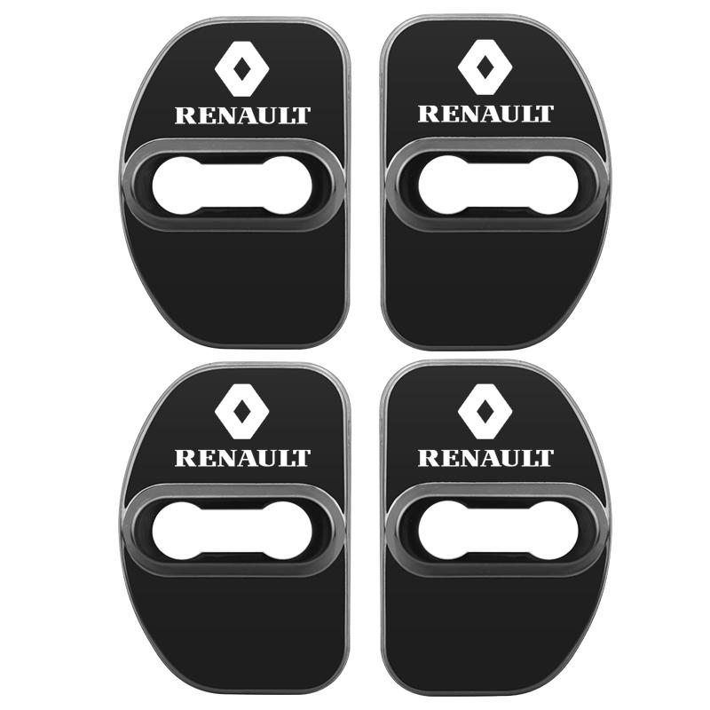 Hub Caps Car Styling Door Lock Cover Emblems Case For Renault koleos duster megane 2 logan clio Kadjar Car Door Protective Decor