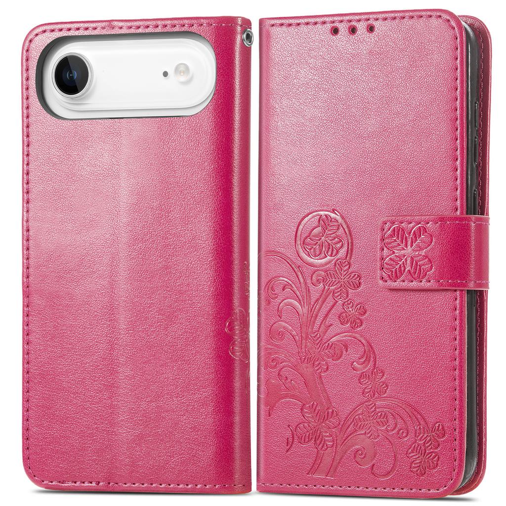 For iPhone Air Leather Case Four-Leaf Clover Wallet Phone Cover