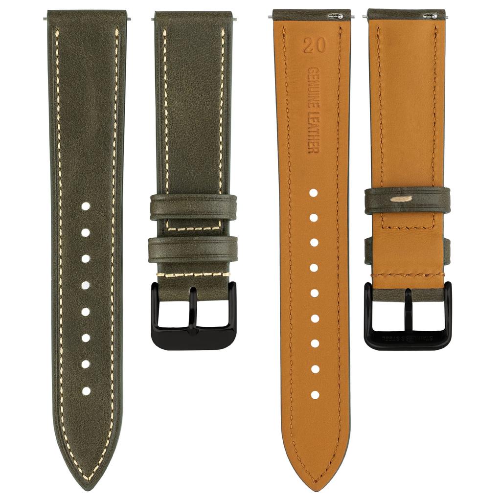 Leather Wristband 18202122Mm Oil Wax Leather Strap For Uawatc4 Pro Gt45