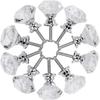 10pcs/pack Clear Crystal Cabinet Knobs,30mm Diamond Shape Pulls for Dresser & Drawer,Kitchen Bathroom Cabinets Handles Hardware