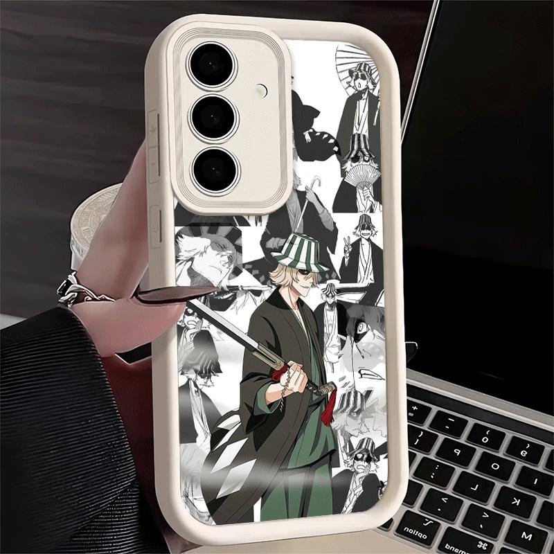 Phone Case for Samsung Galaxy S26 S25 Ultra S24 FE Bleach Anime Ichigo Kenpachi Shell S23 Plus S22 + S21 S20 5G Soft Silicone Fu