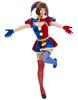 Mobbunny Beautiful Clown Open Cute Outfit Fancy Removable Easy Buttons Women's Costume, Cosplay, Anime, Game, Bodysuit, Leotard, Lingerie, Neckline,