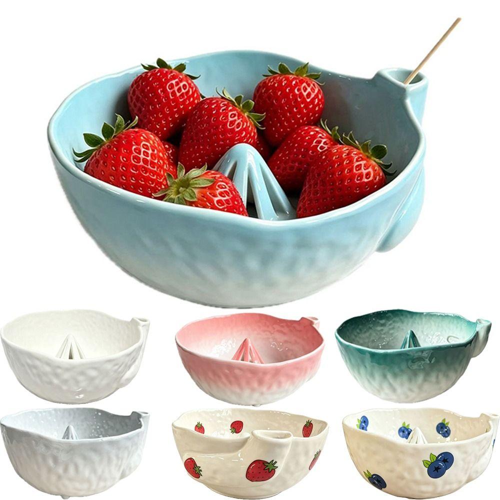 Raised Drainage Hole Berry Washing Bowl Self Spinning Fruit Strainer Kitchen