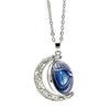 Thai Amulet Chinese Pixiu Dragon Eye Necklace Pendant Vintage Protect Charm Talisman Money Wealth Success Health Lucky Jewelry Buddhist Moon Chain