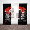 2pcs- Anime Post-apocalypte Samurai Polyester curtains, pole bag curtains 42*84, bedroom, living room, home room decoration