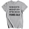 100th Birthday Shirt - 100 Years Old Algebra Equation Math T-Shirt