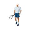 Asics Game Soft Comfortable Dry Tennis Shirt Men Tops Bright-White 2041A303-100