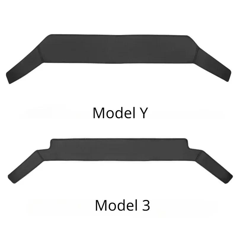 For Tesla Model Y Model 3 Highland Rear Seat Lower Protective Mat Leather Full Surround Seat Anti-Dirty Kick Pad Car Accessories