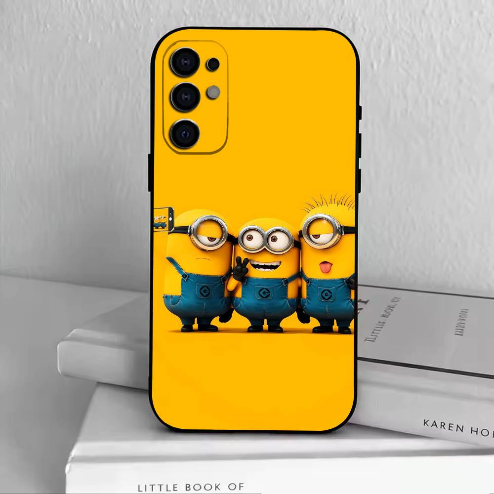 333-M-Minions Phone Case Black Silicone Soft For Samsung S25,S24,S21,S22,S23,S30,Ultra,S20,Plus,Fe,Lite